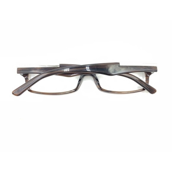 Prada VPR 01M ZXD-1O1 Striped Brown Eyeglasses Frames 54-15 140 Italy Designer - Picture 11 of 12